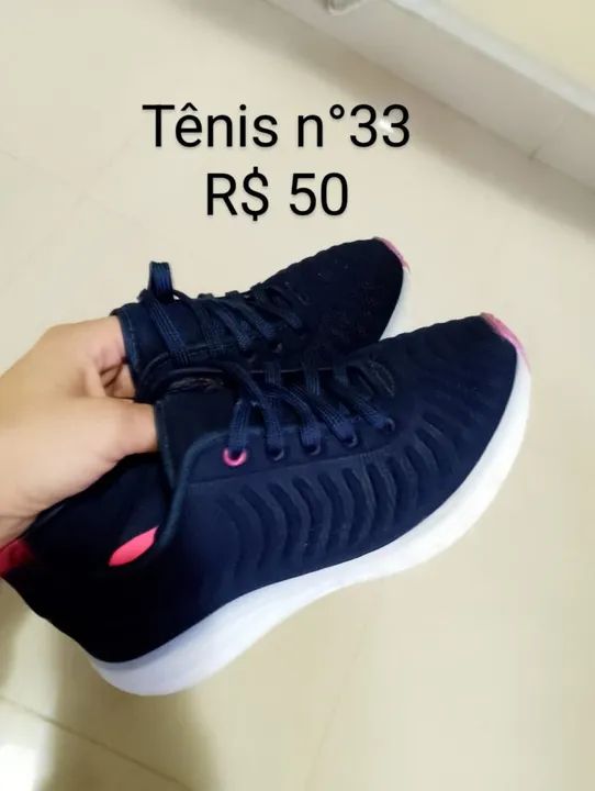 Tênis infantil número fashion 33