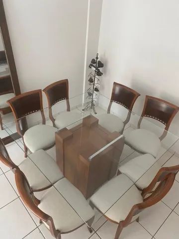 Mesa 8 lugares - Tampo de vidro - Foto 5