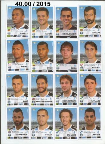 times completos figurinhas campeonato brasileiro 2015