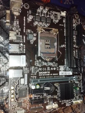 Placa mãe Gigabyte H110M-H DDR3  - Foto 4