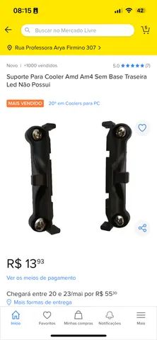 Suporte am4 cpu cooler 