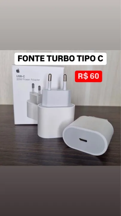 CARREGADOR COMPLETO TURBO IPHONE