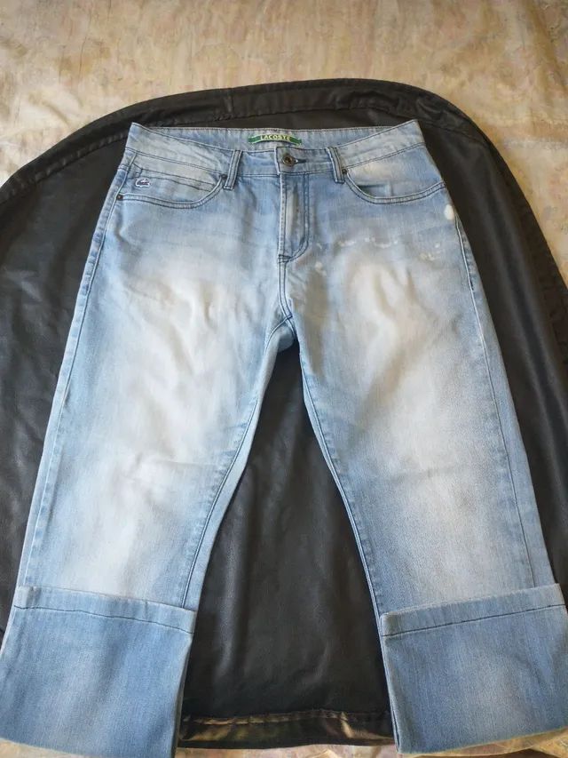 Calça jeans feminina Lacoste Tam 40 