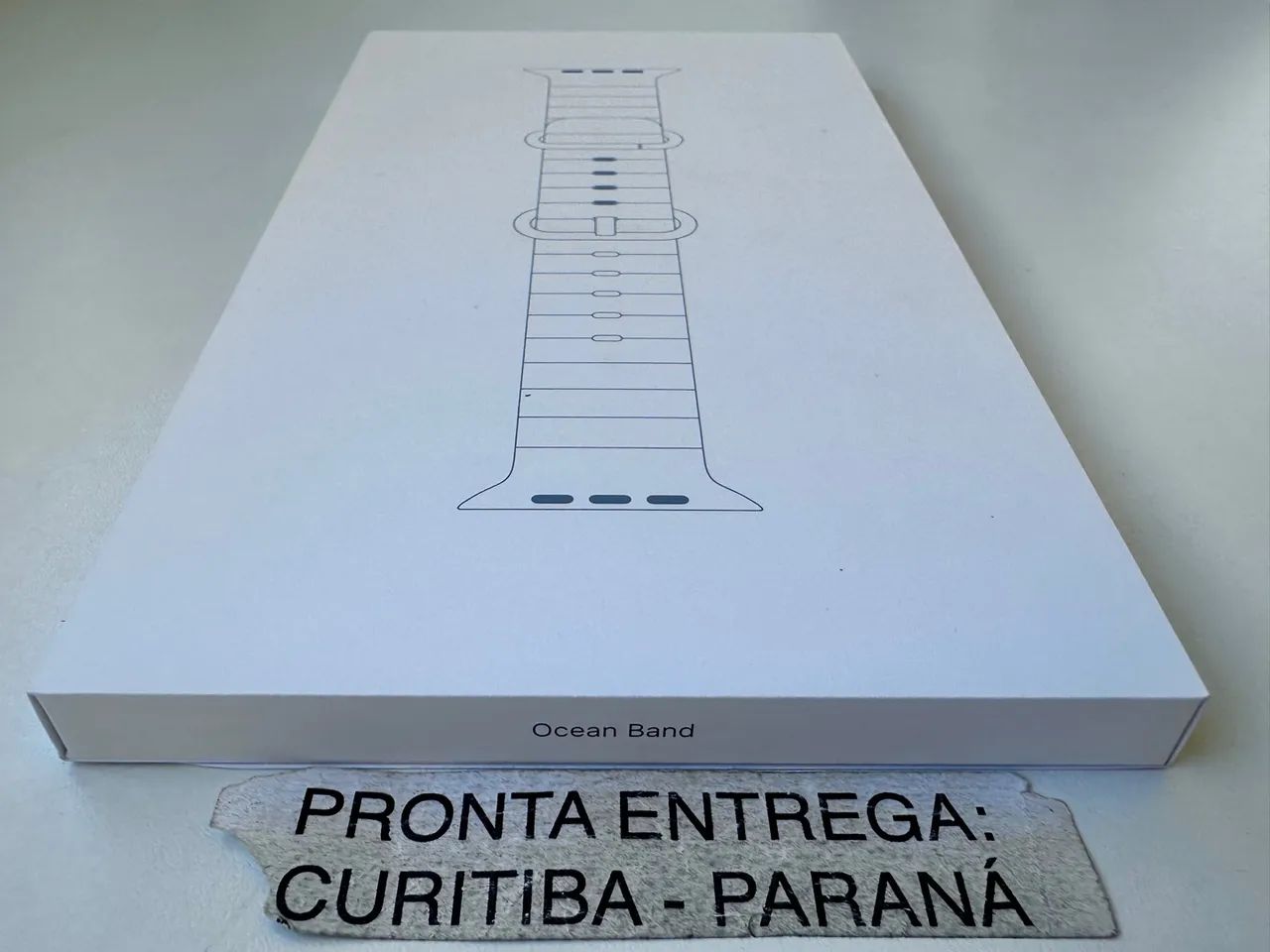 Pulseira Apple Watch Ultra oceano branca - Original - novo - Foto 2