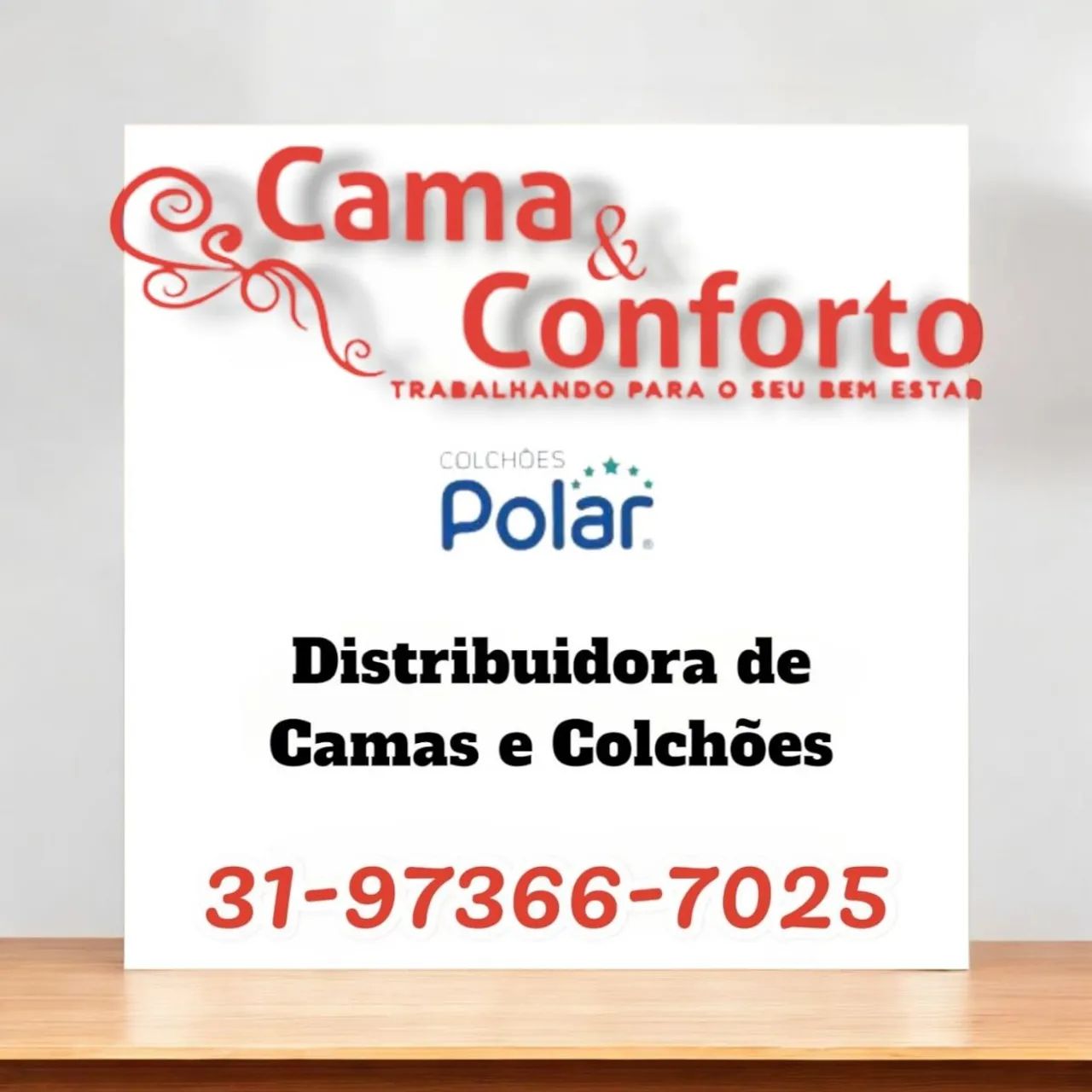 CAMA BOX CASAL COMPLETA / COLCHÃO D33 6CM DE ESPUMA FIXO  - Foto 2
