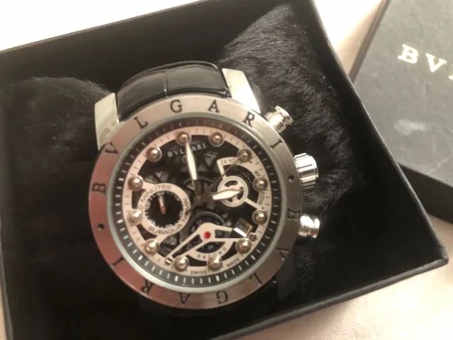 Relógio Bulgari skeleton cronograph, novo, sem uso