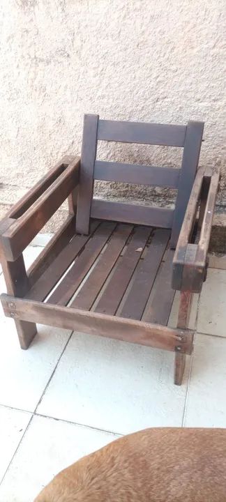 Sofa Madeira Maciça Rústica 3 Lugares + 2 Poltronas - Retirar - Foto 3