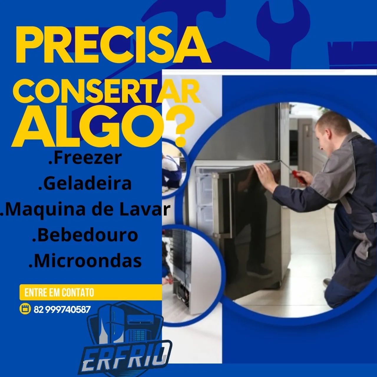 Conserto de geladeira e tudo em refrigeração 