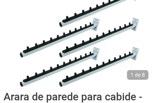 Arara para cabide inclinado parede 