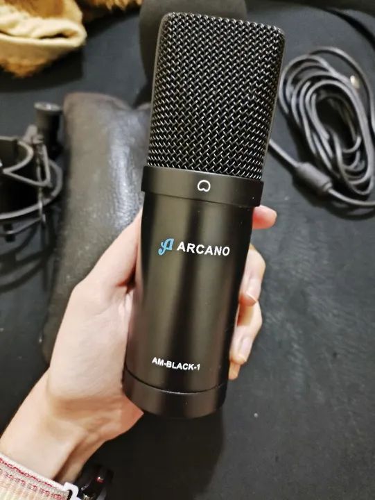 Microfone Arcano AM-Black-1 - mil vezes melhor que BM 800, é só plugar e usar