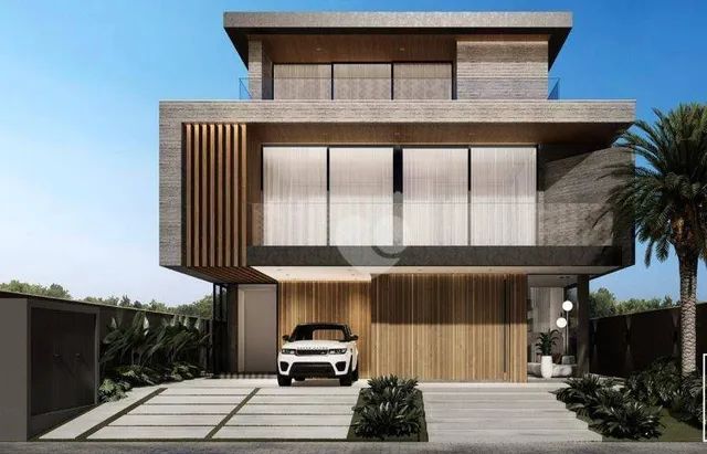 Condomínio Alphaville - Casa Triplex recém construída em projeto Contemporâneo com 5 Suíte - Foto 4