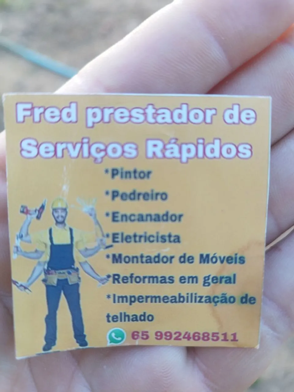 Marido de aluguel prestação de serviços