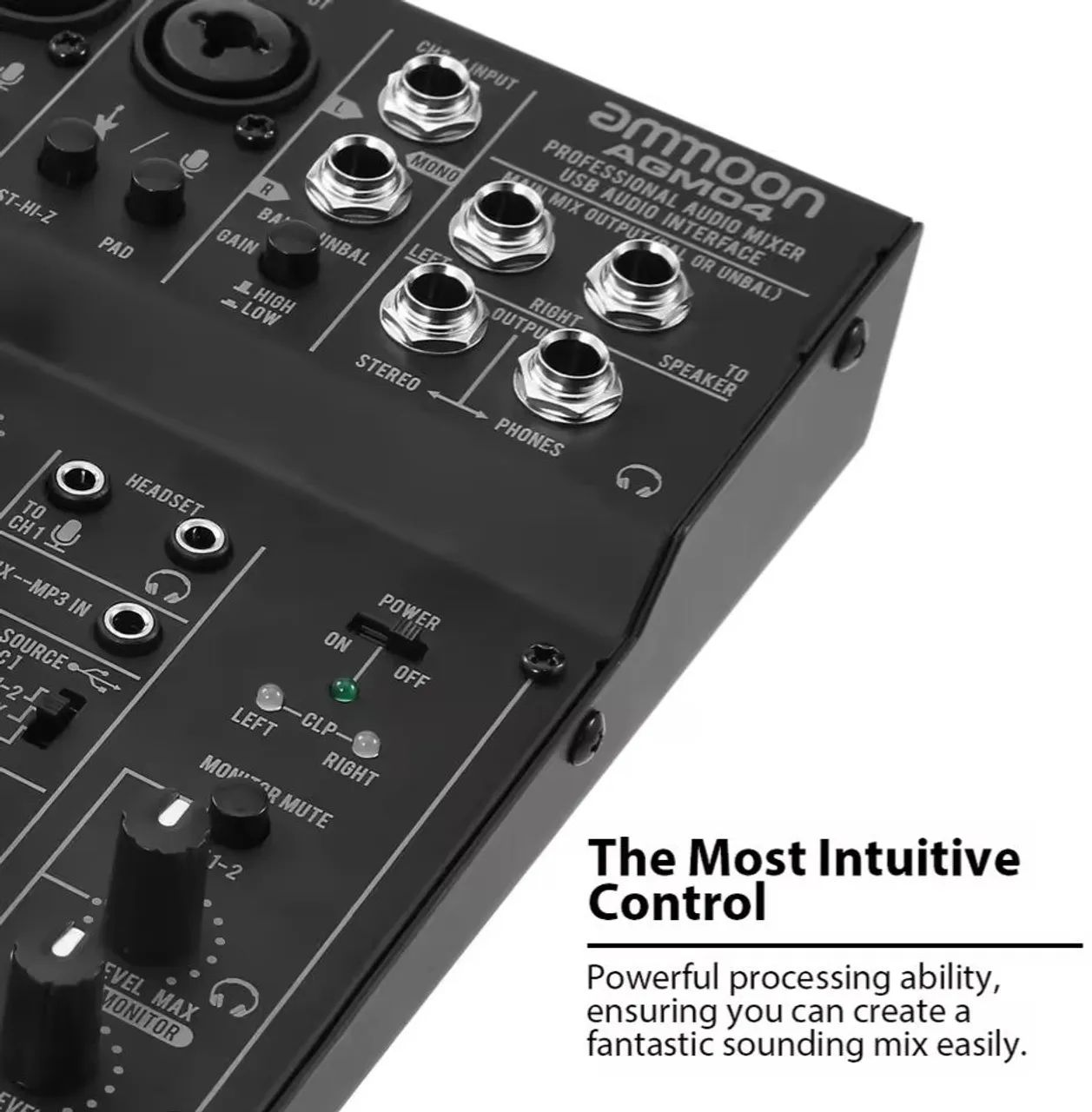 Mesa de Som e Interface Ammoon AGM04 Equipamentos e Acessórios