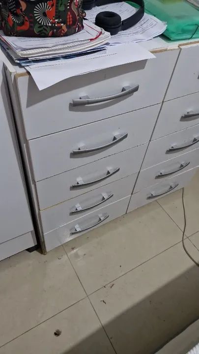 Cômoda branca 10 gavetas - ótimo estado! - Foto 2