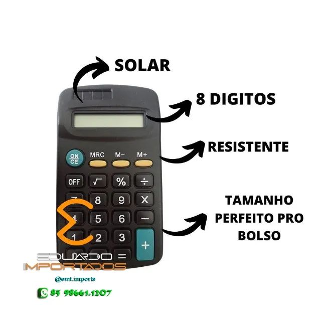 Calculadora de Bolso Pequena 08 Digitos LEY-1897 - Foto 3