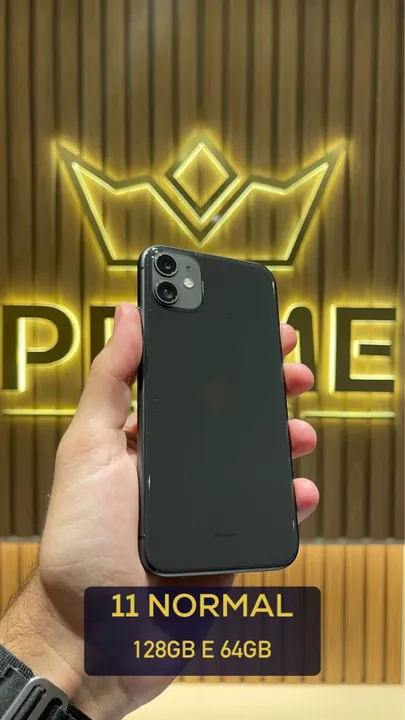 iPhone 11 preto de 128gb e 64gb