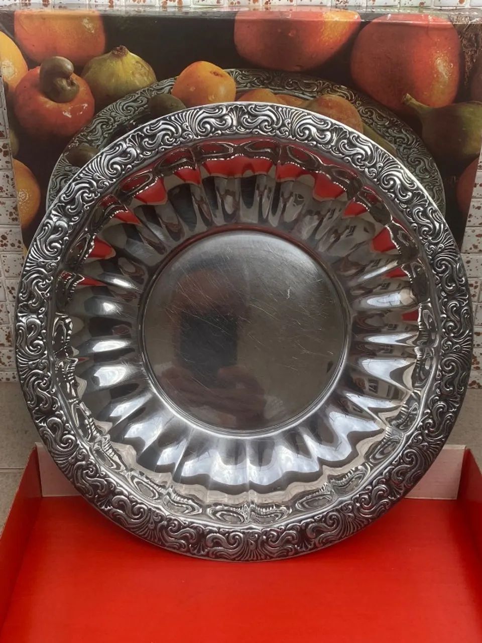 Fruteira centro de mesa Aço Nobre Inox - Meridional 