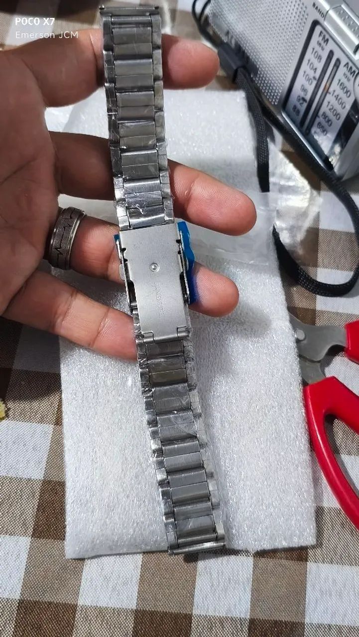 PULSEIRA AÇO INOX SERVE 20mm para TODOS RELÓGIOOS NESSE TAMANHO  - Foto 4