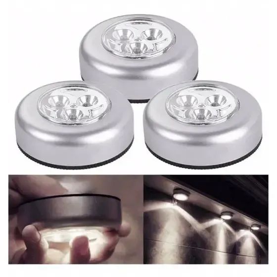 Lâmpadas Led sem fio - adesivas - Foto 2