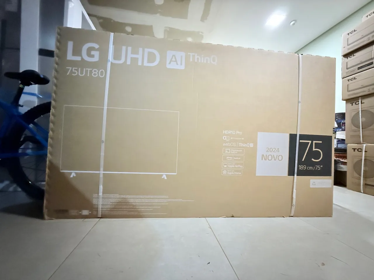 Tv 75 polegadas nova com nota fiscal e garantia lacrada 