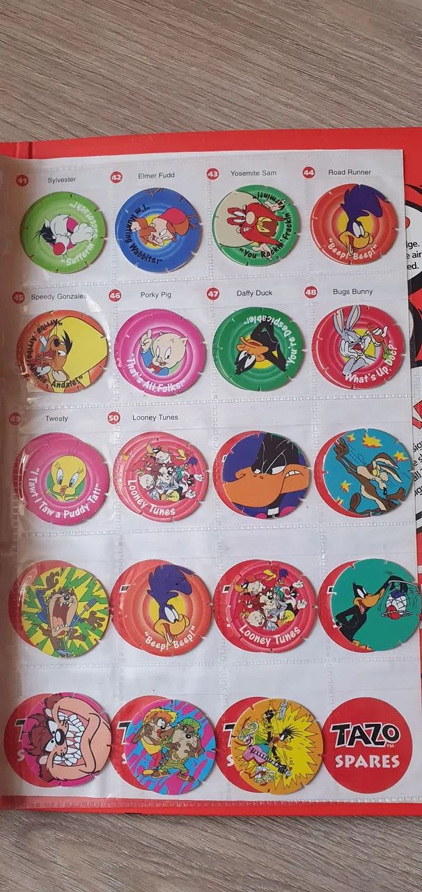 Álbum de Tazos americanos Tazos Walkers elma chips originais completo + brindes - Foto 4