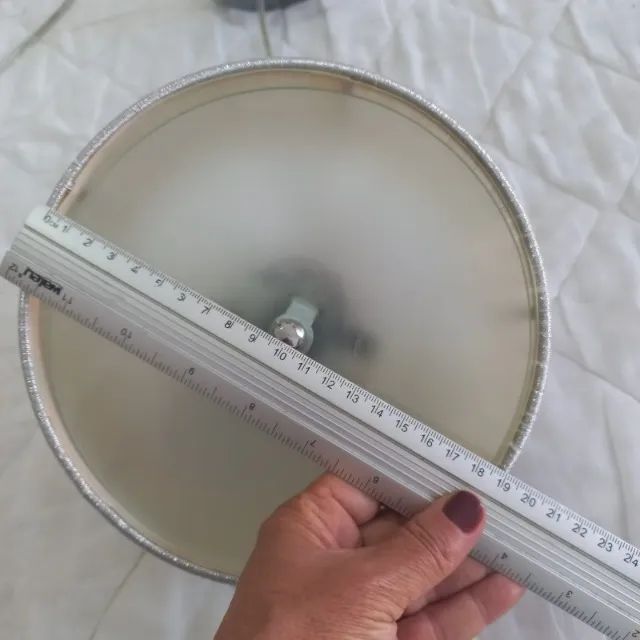 Lustre Pendente Pequeno cor Prata - Foto 6