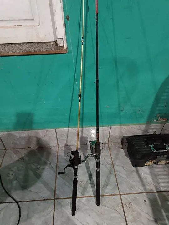 Vendo 2 molinetes para pesca com vara  - Foto 4