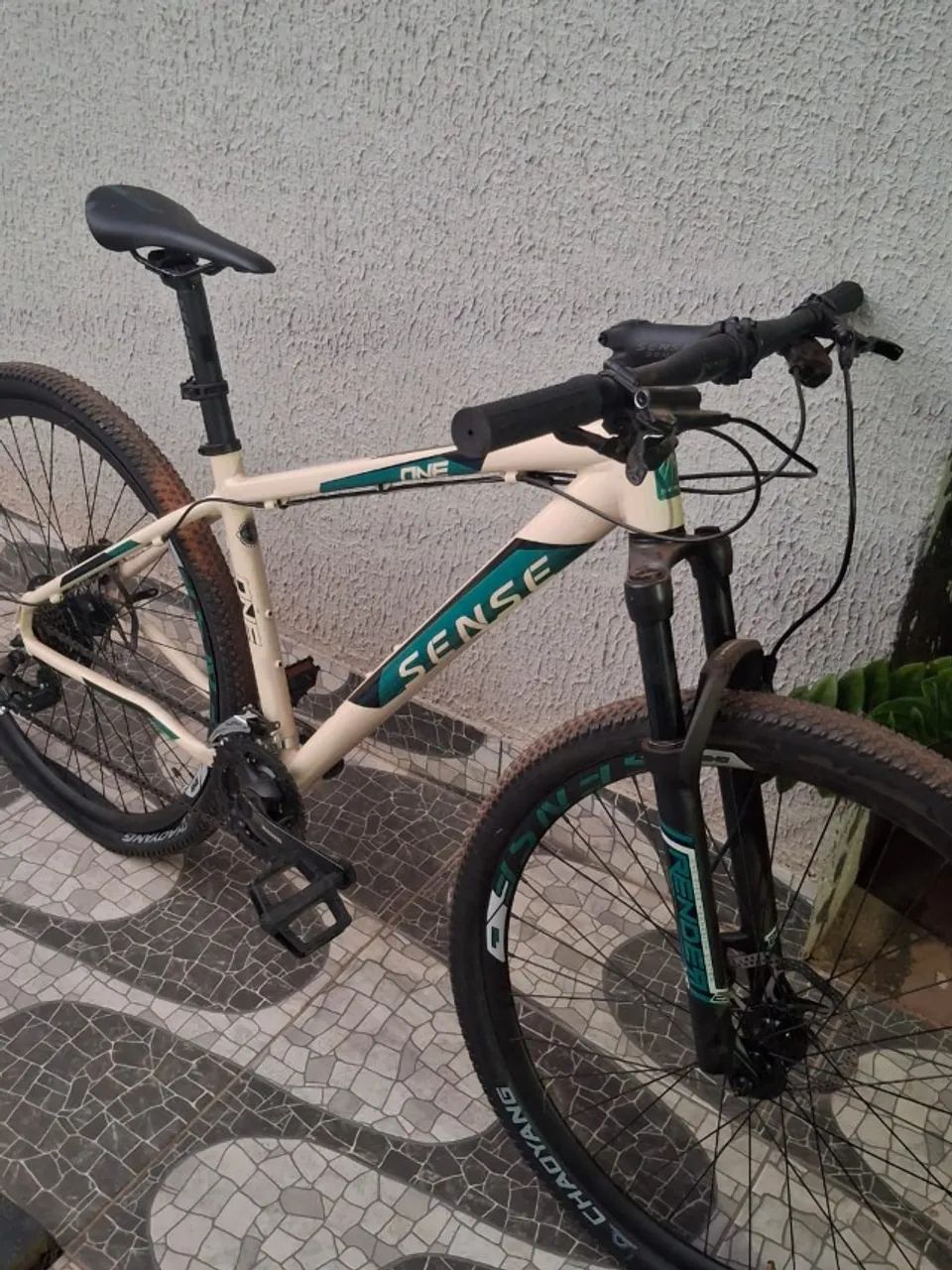 BICICLETA SENSE ONE 2023 (ZERADA) CREME/AQUA TAM M