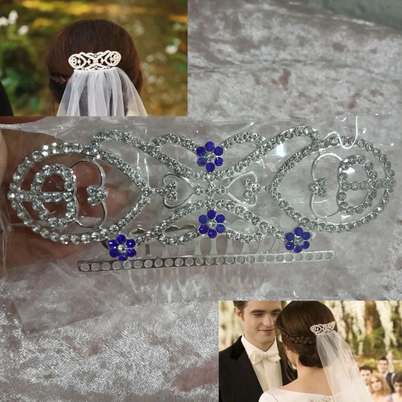 Pente de Cabelo Crepúsculo Bella Swan Casamento 