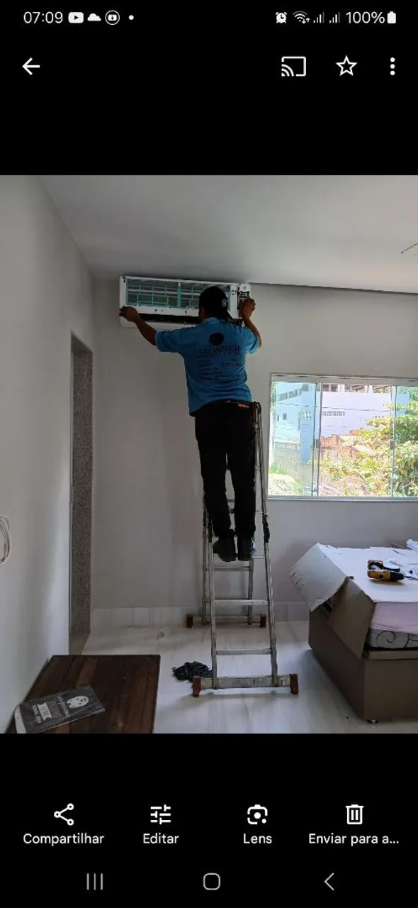 Instalação limpeza e manutenção