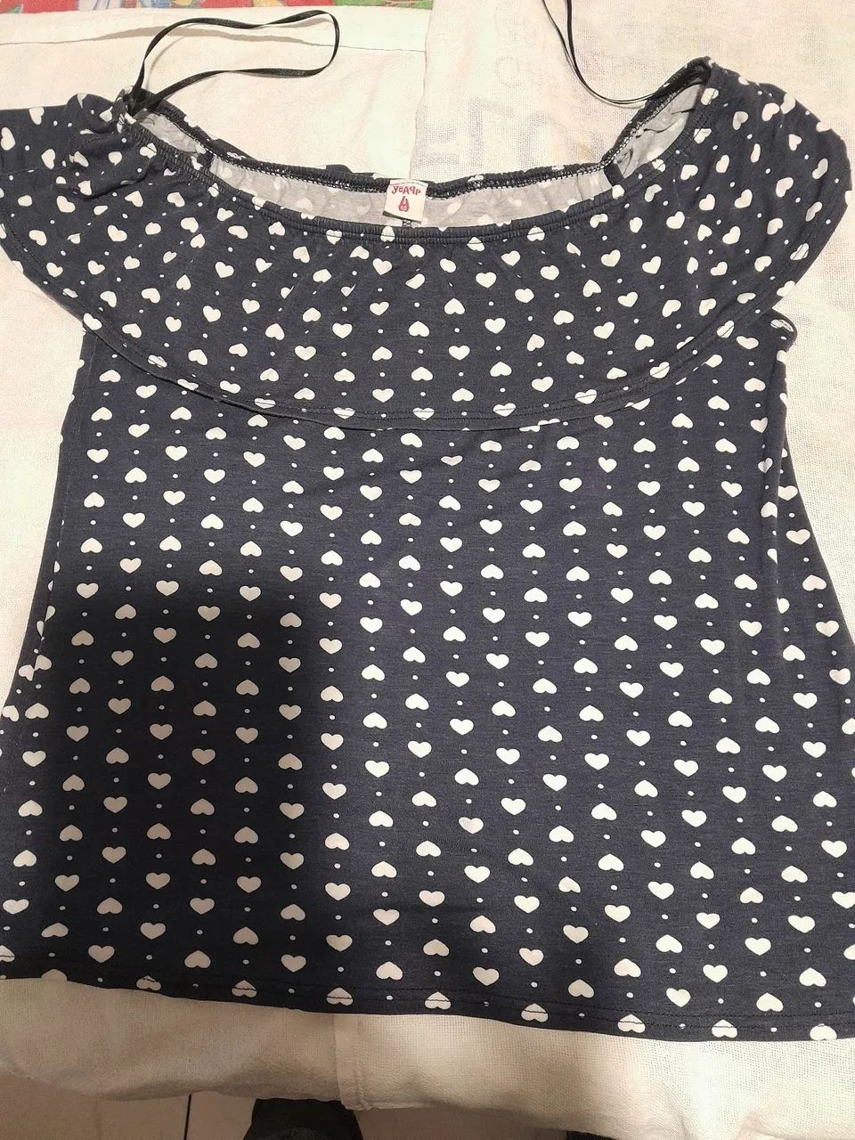 Blusa Infantil Estampada de Corações