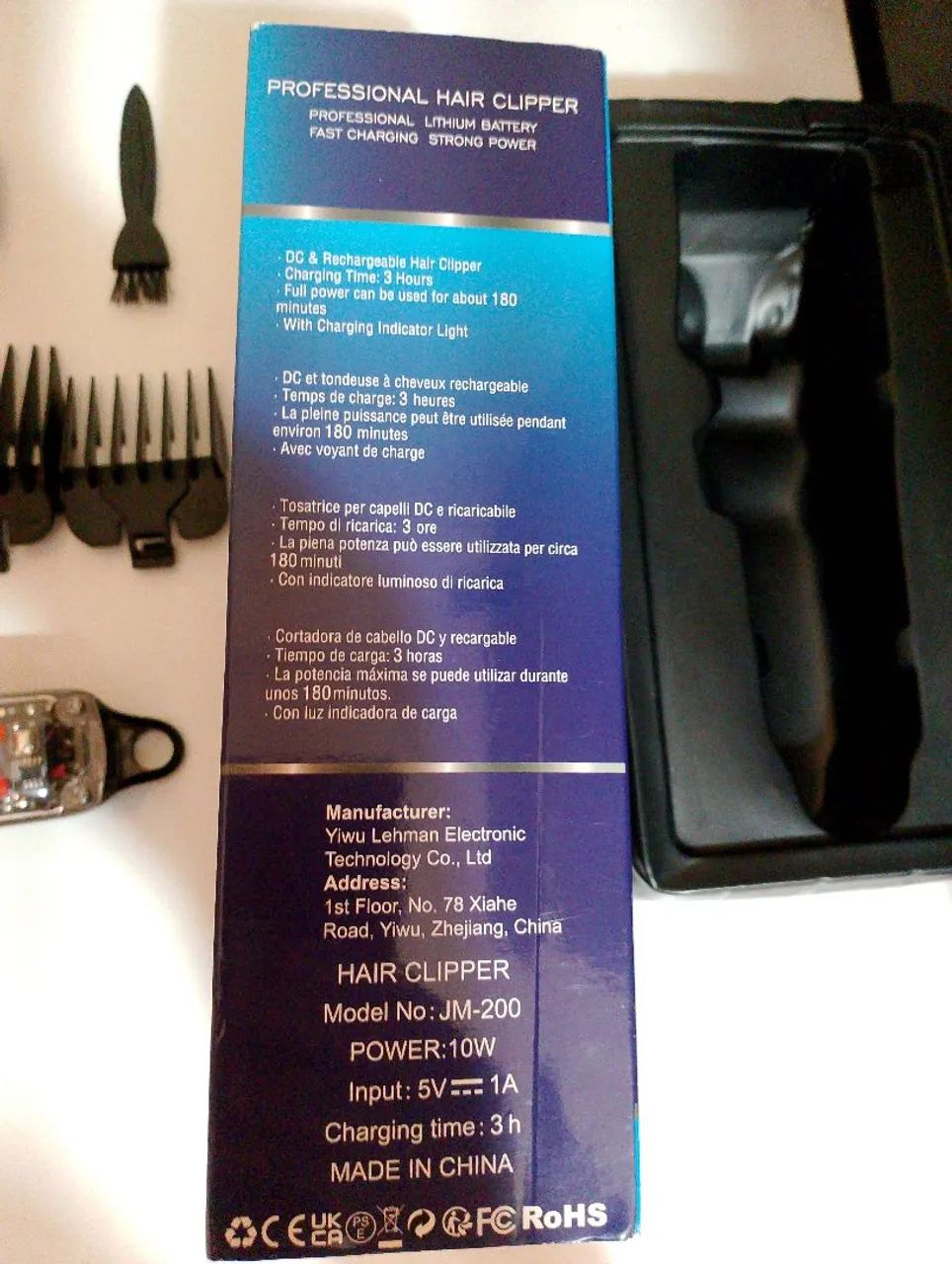 Máquina de Cortar Cabelo Profissional Sem Fio JM-200 - Foto 6