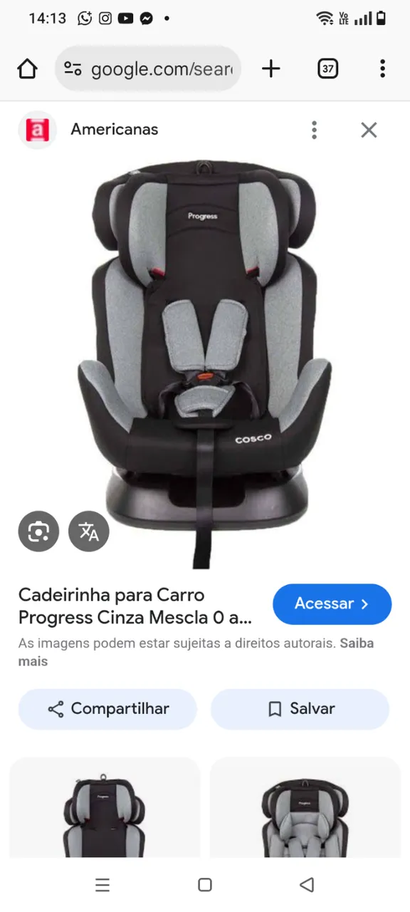 Cadeira infantil para carro
