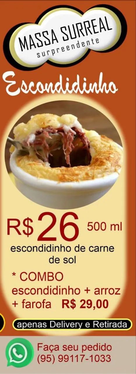 Escondidinho de carne de sol ?