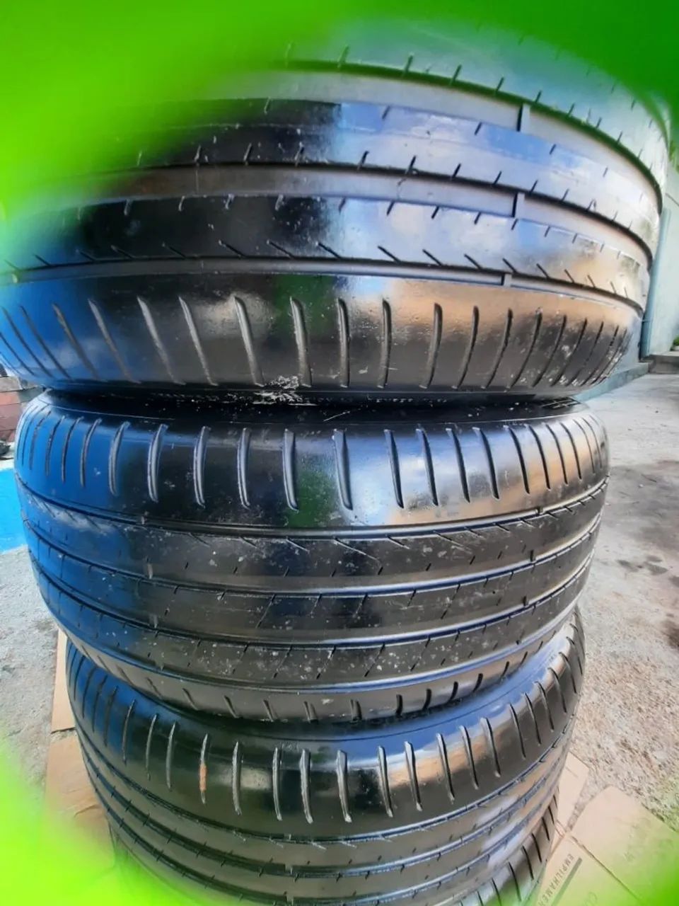 4 Pneus 205/55 R17 conservados! - Foto 4