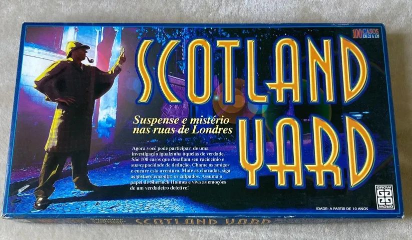 Jogo Scotland Yard Completo Antigo Anos 90 Tabuleiro