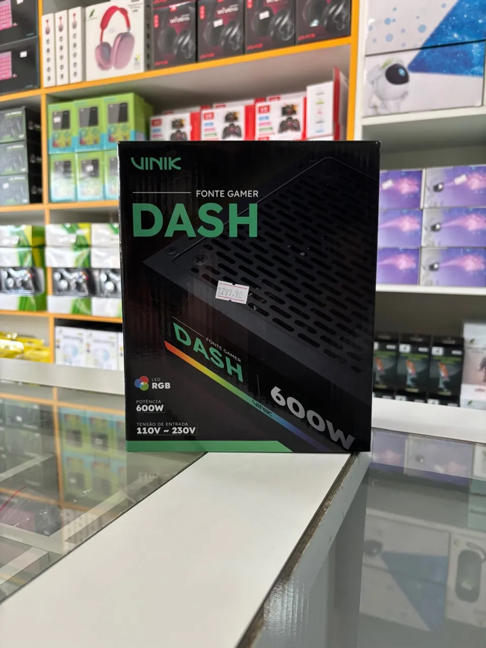 Fonte Gamer VINIK DASH 600W RGB
