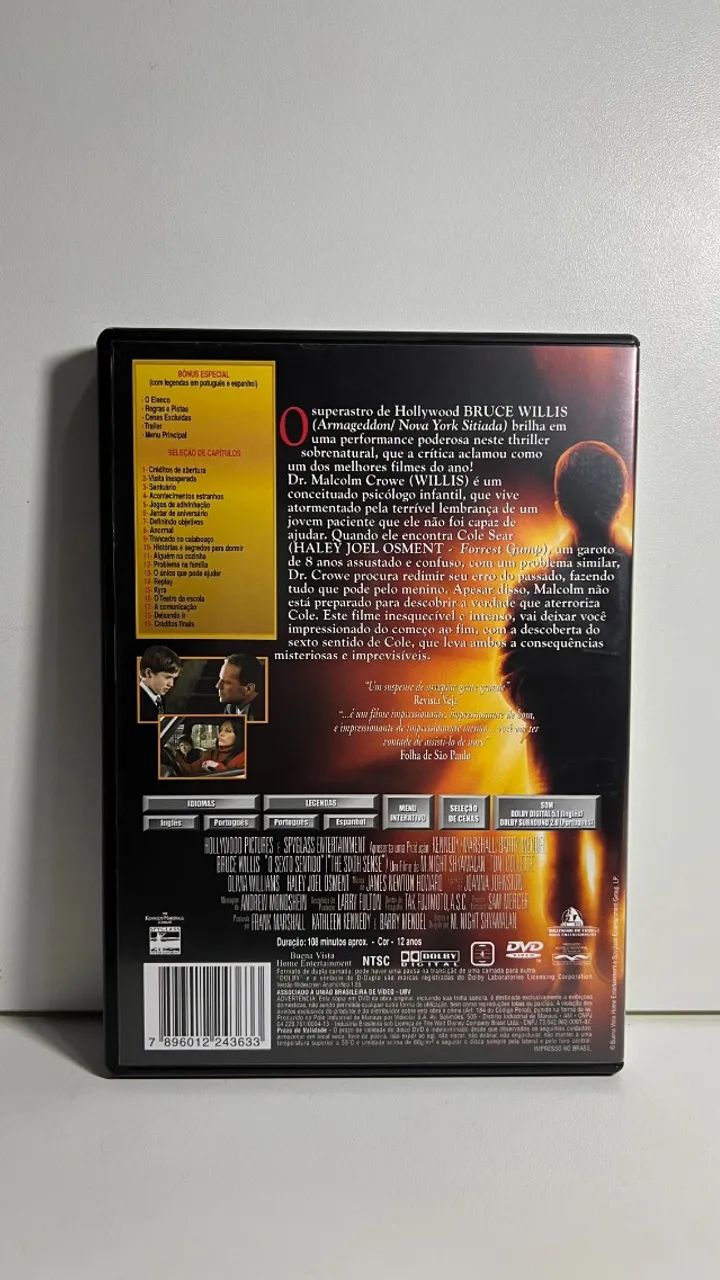 DVD - O Sexto Sentido - Foto 2