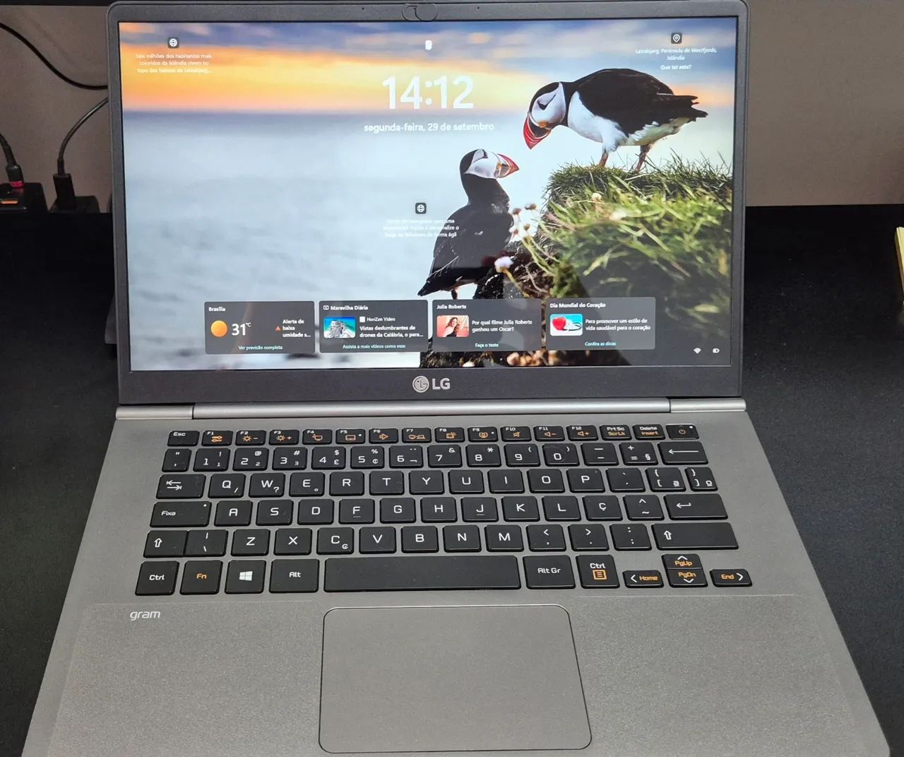 Vendo notebook lg gram 14 pol., 16Gb RAM, 512Gb SSD. Muito novo