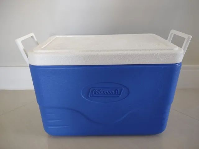 Caixa Térmica Coleman azul de 26,5 Litros - Nunca utilizada! - Foto 2