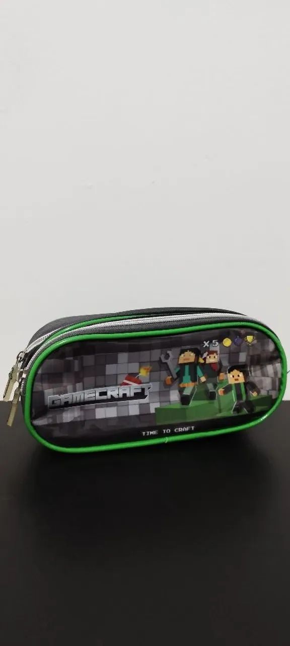 Kit Escolar Gamecraft - Mochila, Lancheira e Estojo - Foto 4