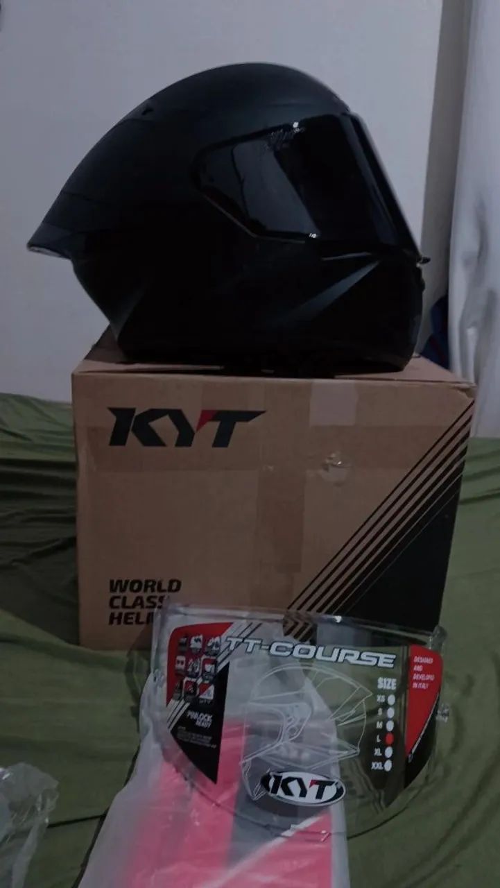 capacete kyt tt-course 58/60 leia a descrição  - Foto 11