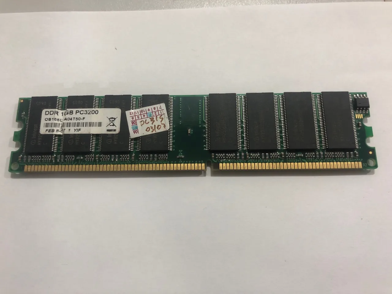 Memorias Ddr400 1gb Seminovo Funcionando 100%