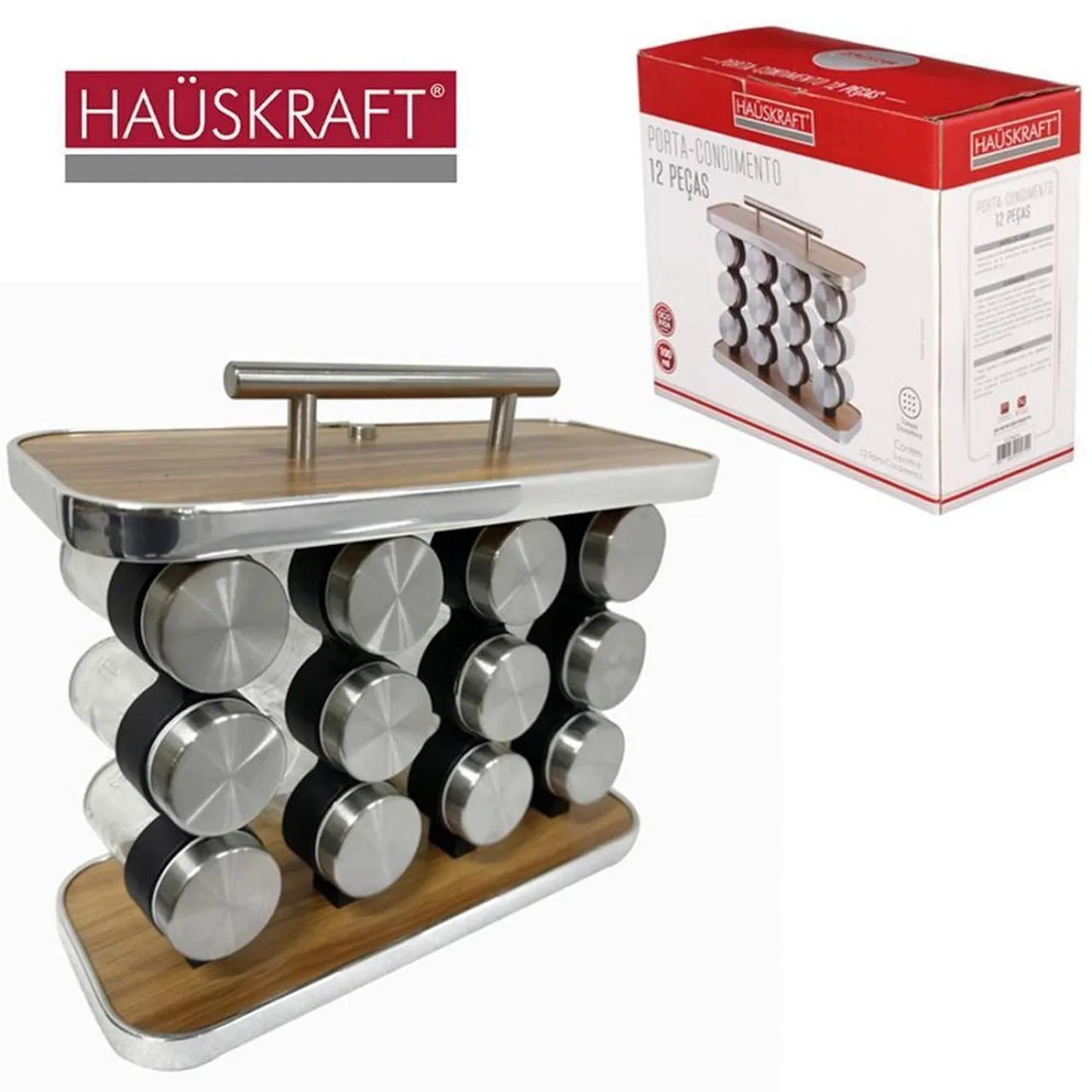 Porta Condimentos 12 Peças Hauskraft