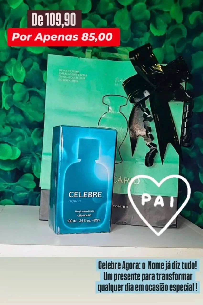 Perfume Celebre Agora - O Boticário