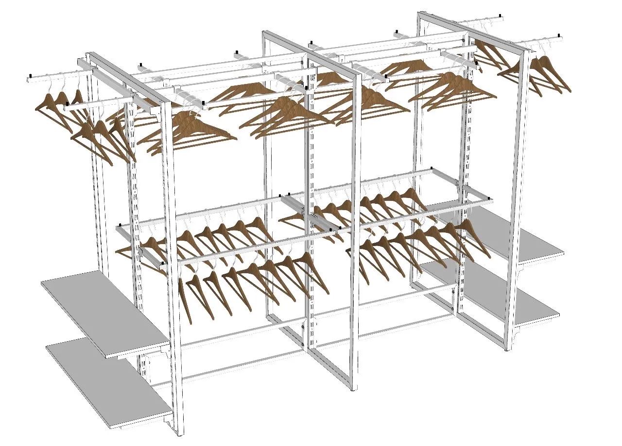 Expositor central para Loja arara Cremelheira COMAC - Foto 3