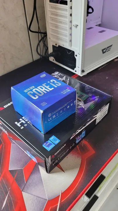Kit Intel Core i3-10100F-Placa Mae H510m-16Gb 2666mhz - Foto 2