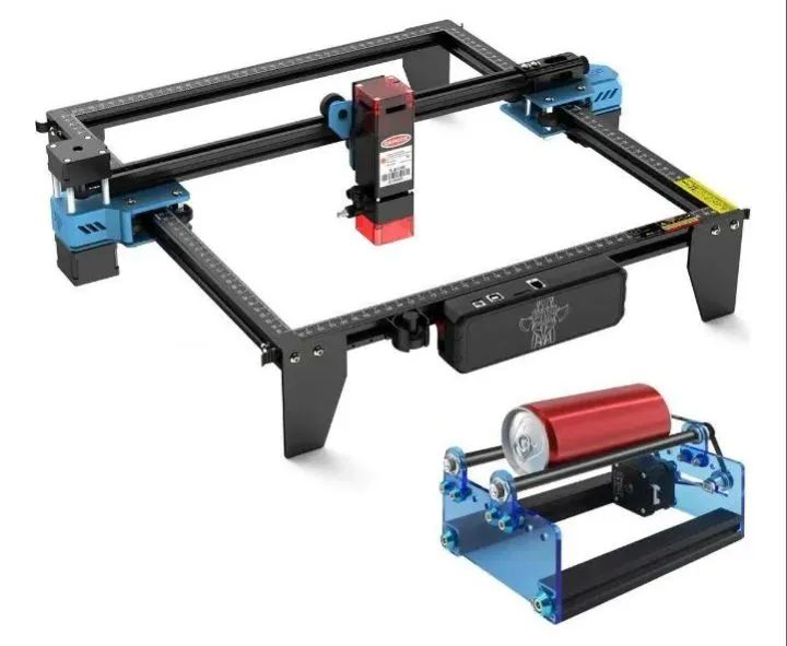 Impressora Gravadora Corte Laser CNC 80w 30cm + Rolo - Foto 2