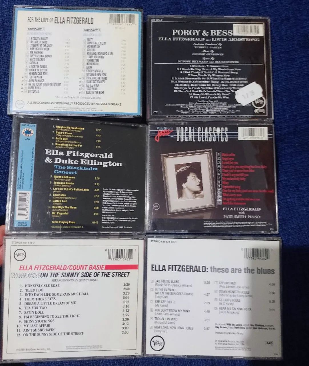 Coleção de 6 CDs Ella Fitzgerald.415079669097441281