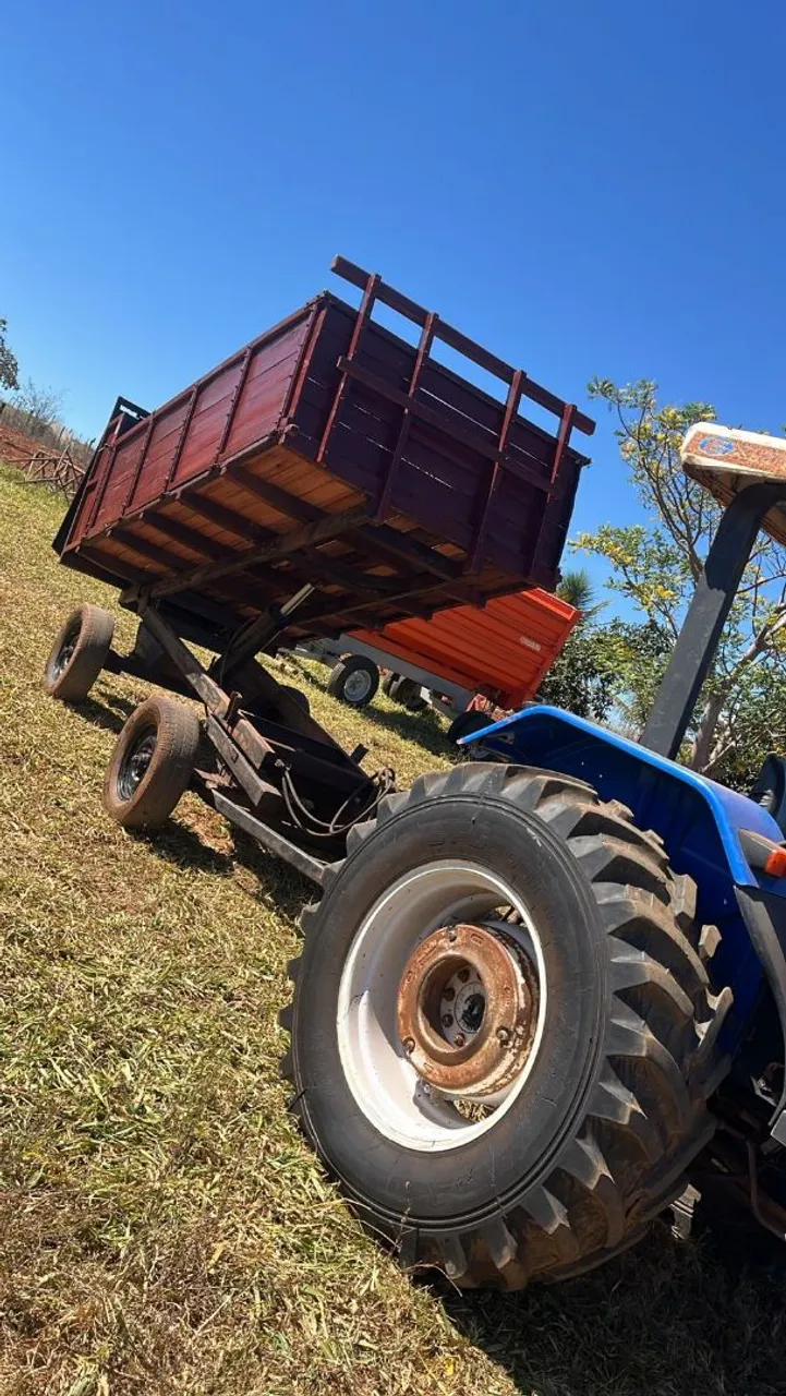 Carreta basculante para trator